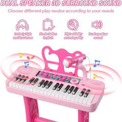 new Kids Piano, 37 Keys Toddler Piano Keyboard Toy Electronic Musical Instrument... 07FC0E-D4 - KOEEK