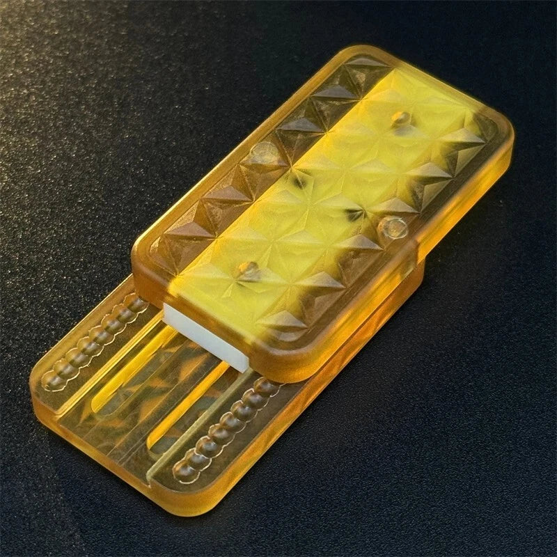Exquisite PEI Fidget Slider Mechanical Fidget EDC Toys Amber Stress Relief Toy 07FC0E-D4 - KOEEK