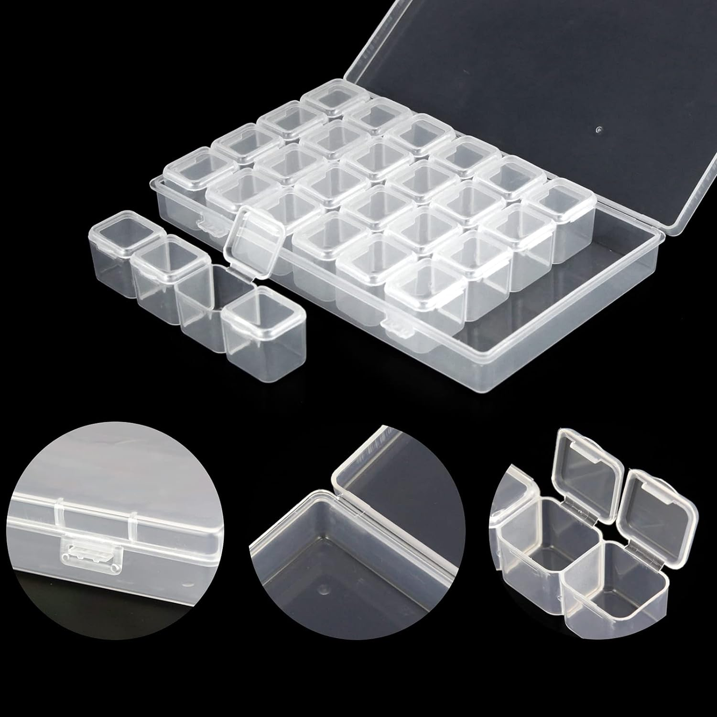 ny 2 pk 28 Grids Diamond Art Storage - Plastic Diamond Art Containers - Diamond Art