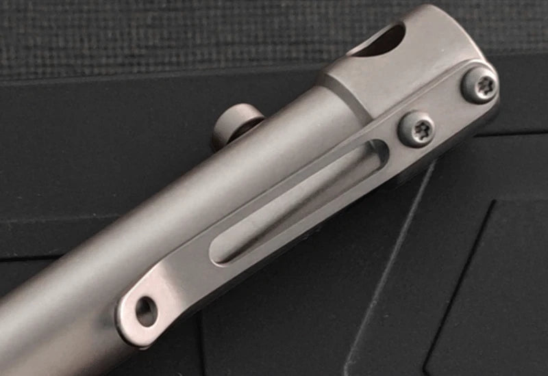 EDC Titanium Practical Ballpoint Pen Working Signature Pocket Pen with 5 Refills 07FC0E-D4 - KOEEK