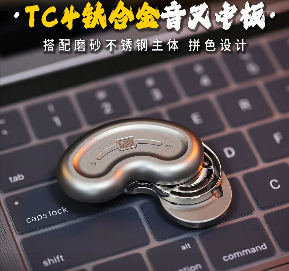 EDC Titanium Alloy Stainless Steel Push Slider Mechanical Intensive Toys Tools 07FC0E-D4 - KOEEK