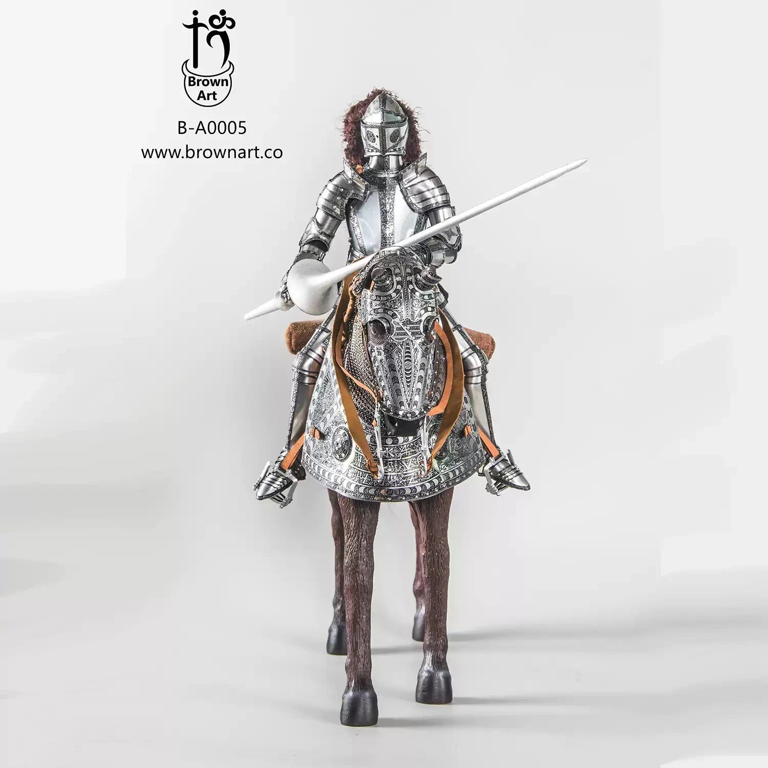 Brown Art Horse Armor Made for Duke of Saxony Collectible Prop  In Stock BROWN_ART - KOEEK