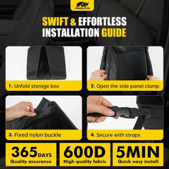 new MIKKUPPA Truck Under Seat Storage - Replacement for 2019-2024 Chevy Black MIKKUPPA - KOEEK