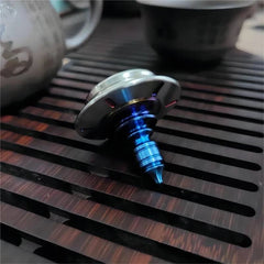 Titanium Stainless Steel Spinning Top Gyroscope EDC Desktop Fidget Toy Gift 07FC0E-D4 - KOEEK