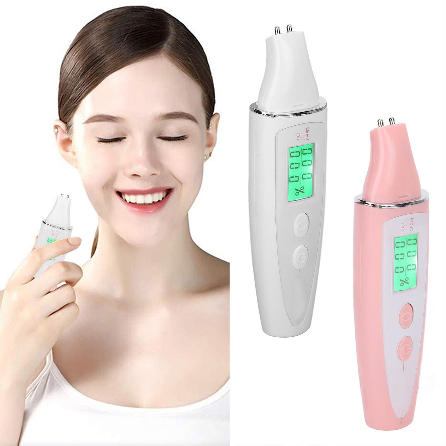 new Facial Skin Tester Smart Display Skin Care Portable Digital Skin Detector Pe ABE koeek - KOEEK