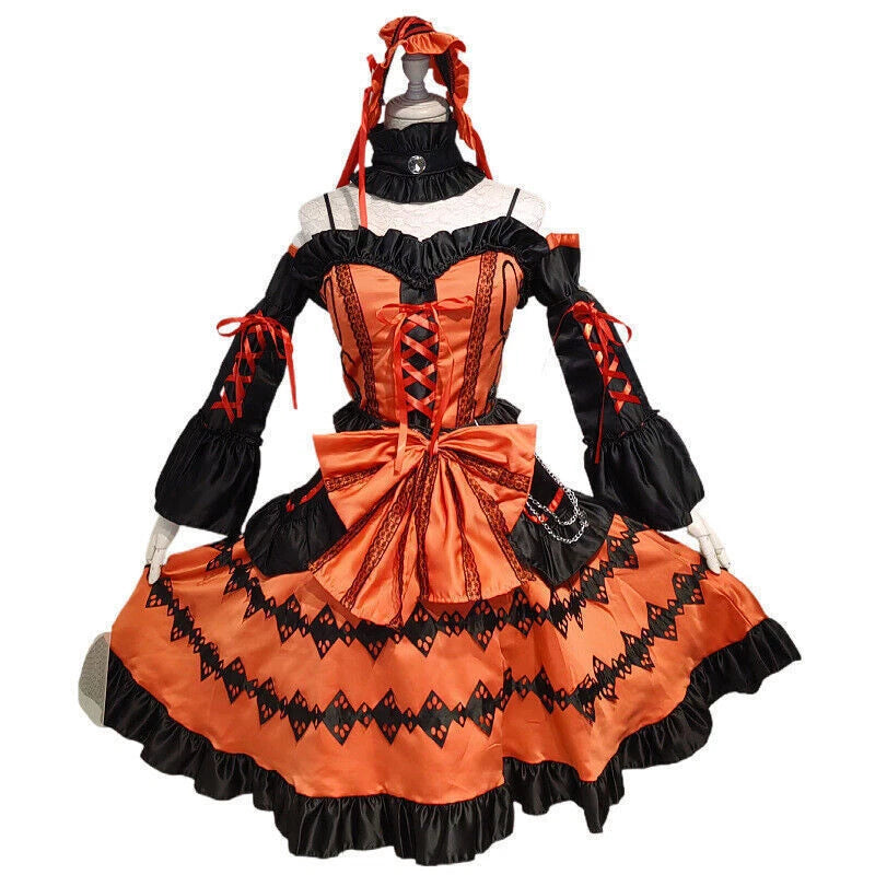 DATE A LIVE Tokisaki Kurumi Dresses Costume Cosplay Halloween Set Women Dress 07FC0E-D4 - KOEEK