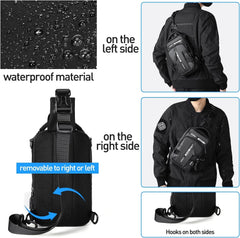 new SEAFEW Anti Theft Sling Crossbody Backpack Shoulder Bag for Men, Black SEAFEW - KOEEK