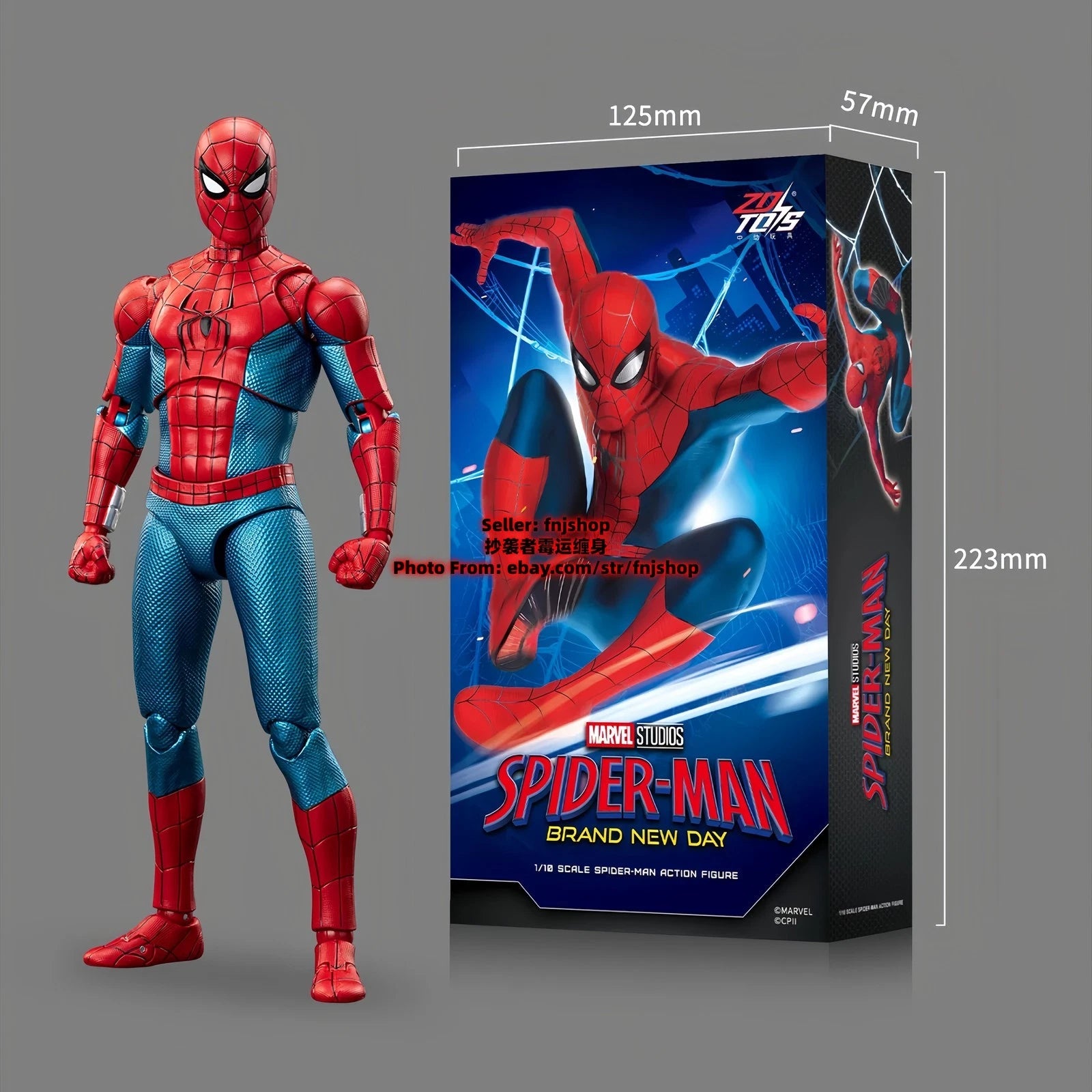 Hot- ZD Toys Spider-Man   Day 1/10 Collectible Action Figure IN STOCK ZD_TOYS - KOEEK