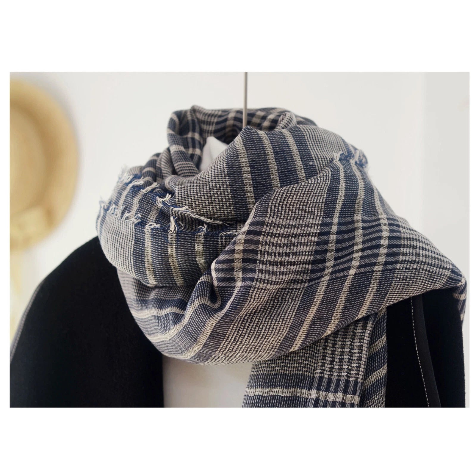 Mens Scotland Plaid Soft Cotton Scarf Casual Fashion Neckerchief Shawl Bandana 07FC0E-D4 - KOEEK
