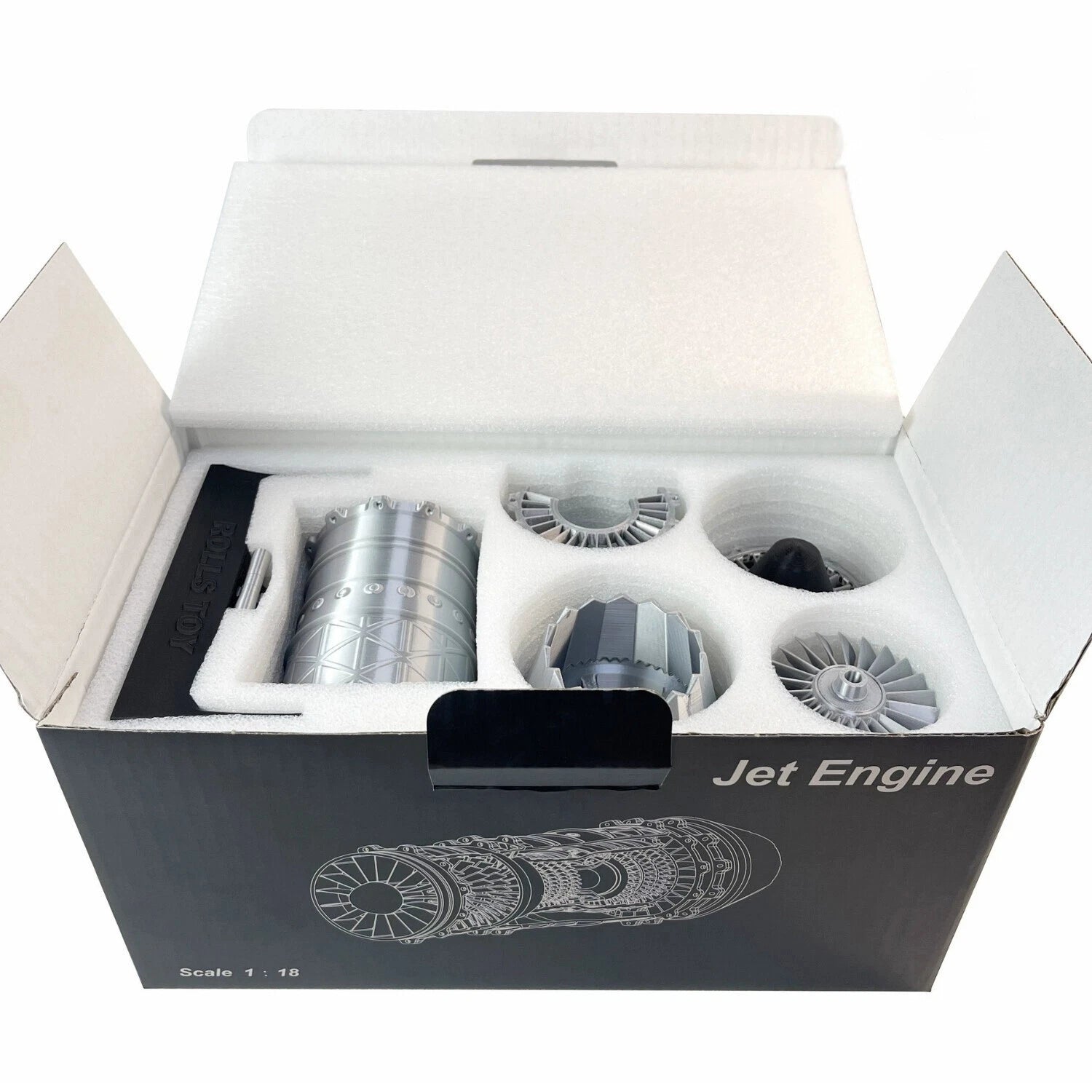 1:18 U.S. Air Force F-35 Fighter Jet Turbojet Engine Model Electric Version 07FC0E-D4 - KOEEK