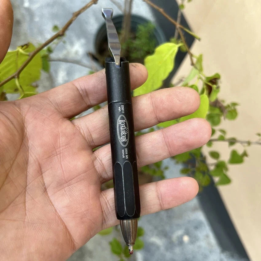 Titanium Pocket Siphon Pen Ball Pen For Student Business Signature Gel Pen EDC 07FC0E-D4 - KOEEK