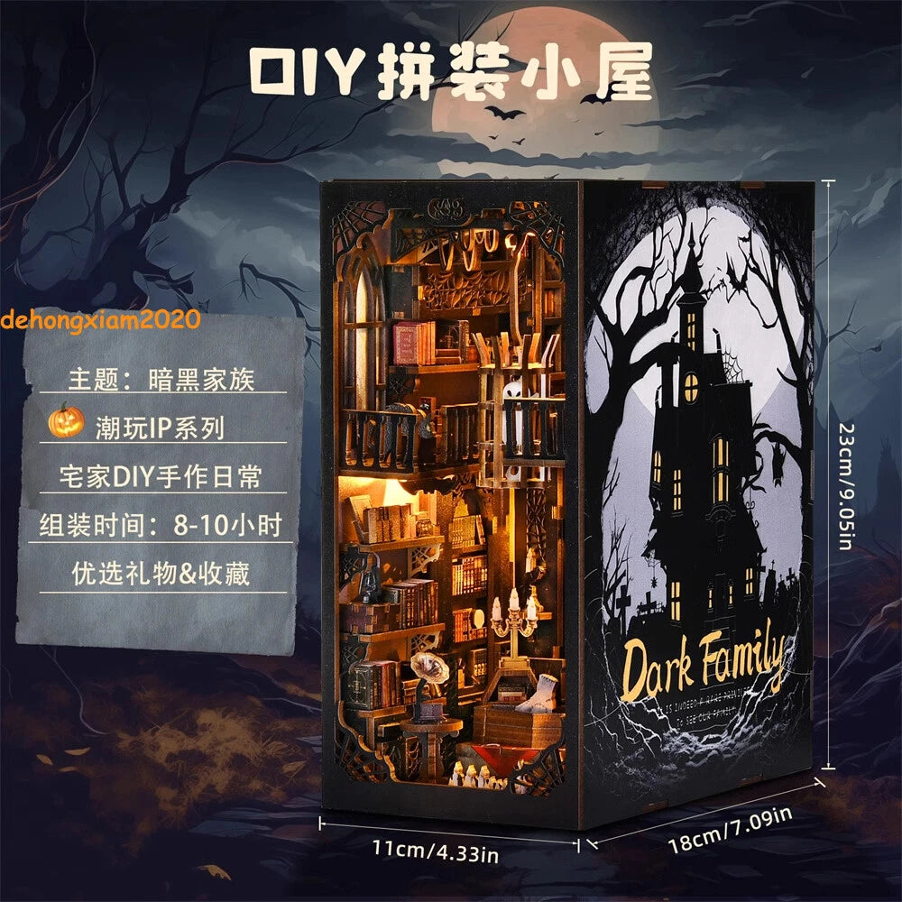 The Addams Family DIY LED Small House Building Block Bookends Model Gift Toys 07FC0E-D4 - KOEEK