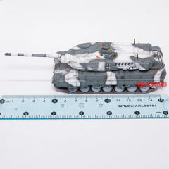 1:72 Scale German Leopard 2A7 Main Battle Tank Snow Camo Metal Plastic Model 07FC0E-D4 - KOEEK