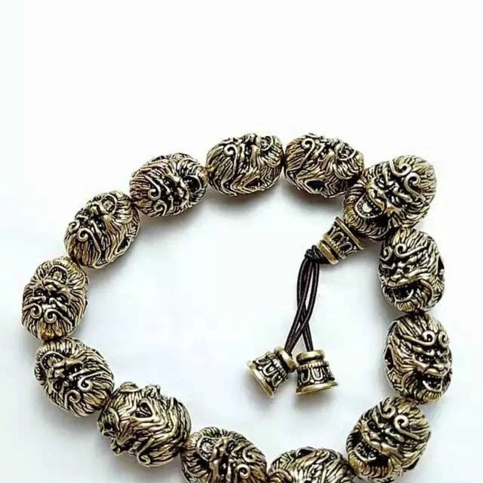21mm Brass Vintage Bracelet Qi Tian Da Sheng Art Handcrafted Jewelry 07FC0E-D4 - KOEEK