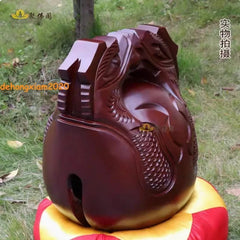 25cm Monk Wooden Gifts Muyu Buddhist Mokugyo Temple Instrument Stage Props 10'' 07FC0E-D4 - KOEEK