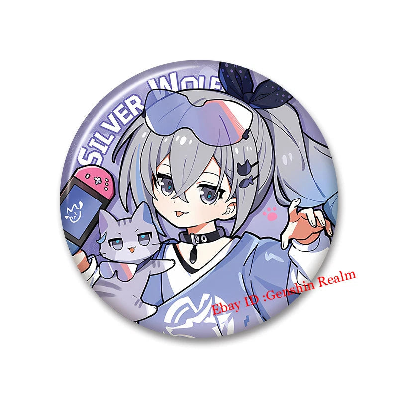 6Pcs/Set Anime Honkai: Star Rail Cute Cat Figure Metal Pin Brooch Badge Art Gift 07FC0E-D4 - KOEEK