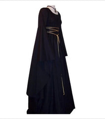 Women Girls Vintage Medieval Long Dress Renaissance Gothic Gown Cosplay Costume 07FC0E-D4 - KOEEK