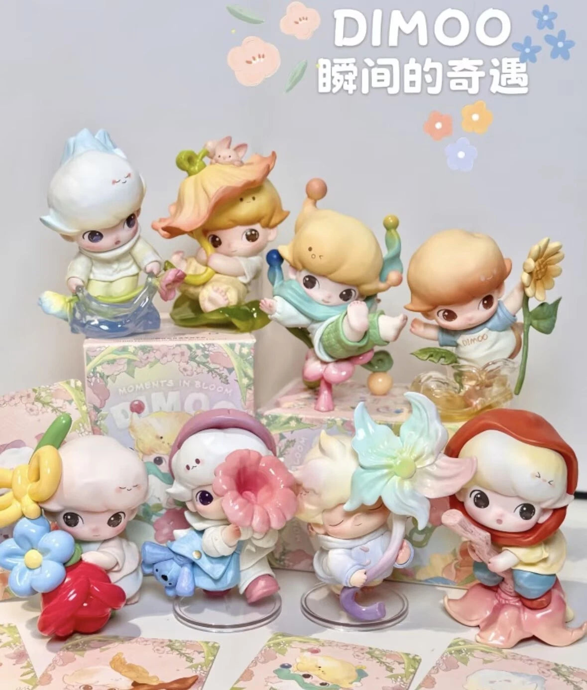 Authentic DIMOO MOMENT IN BLOOM Series Blind Box Confirmed Figures Toy Gift 07FC0E-D4 - KOEEK