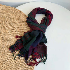 Unisex Linen Cotton Soft Winter Warm Scarf Shawl Mens Bandana Neckerchief Wrap 07FC0E-D4 - KOEEK