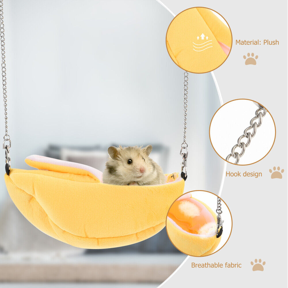 new hampster bannana Banana cotton sleeping House Hammock Small Animal Warm koeek - KOEEK