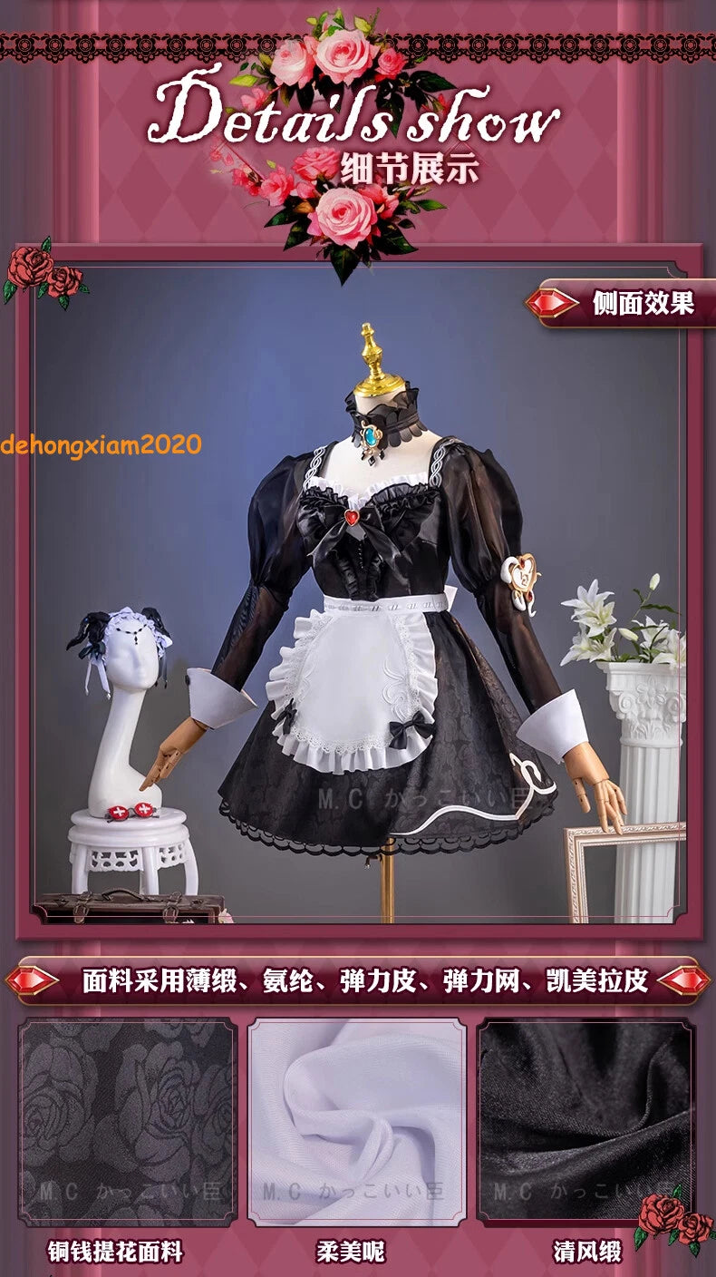Identity V Priestess Cosplay Costume Fiona Gilman Women Maid Dress  Halloween 07FC0E-D4 - KOEEK