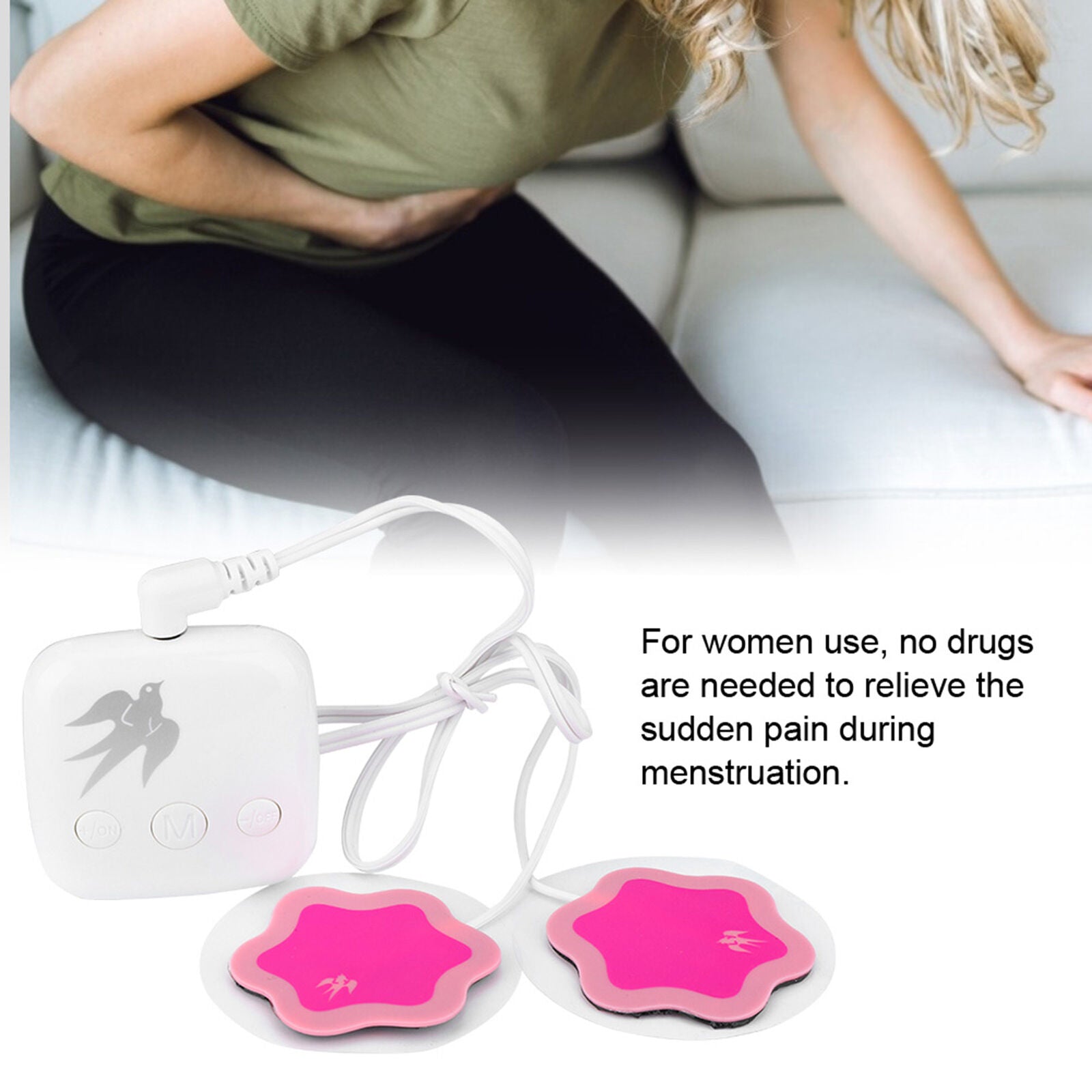 new Women Period Pain Massager Device Dysmenorrhea Pain Relief Menstrual HGF koeek - KOEEK