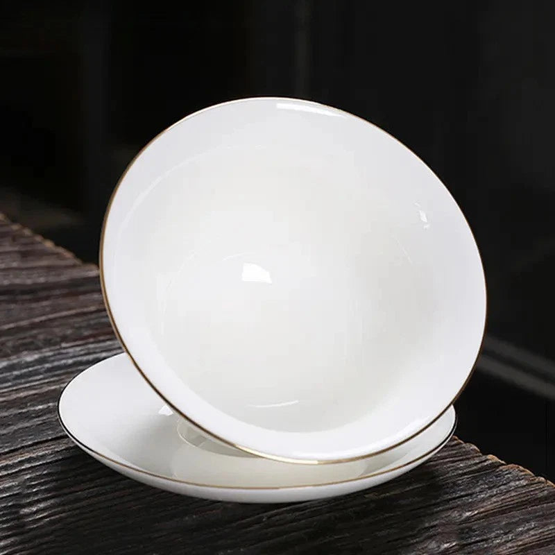 140ml Chinese Jingdezhen Ceramic Handpainted Gaiwan Tea Tureen Kungfu Teaware 07FC0E-D4 - KOEEK
