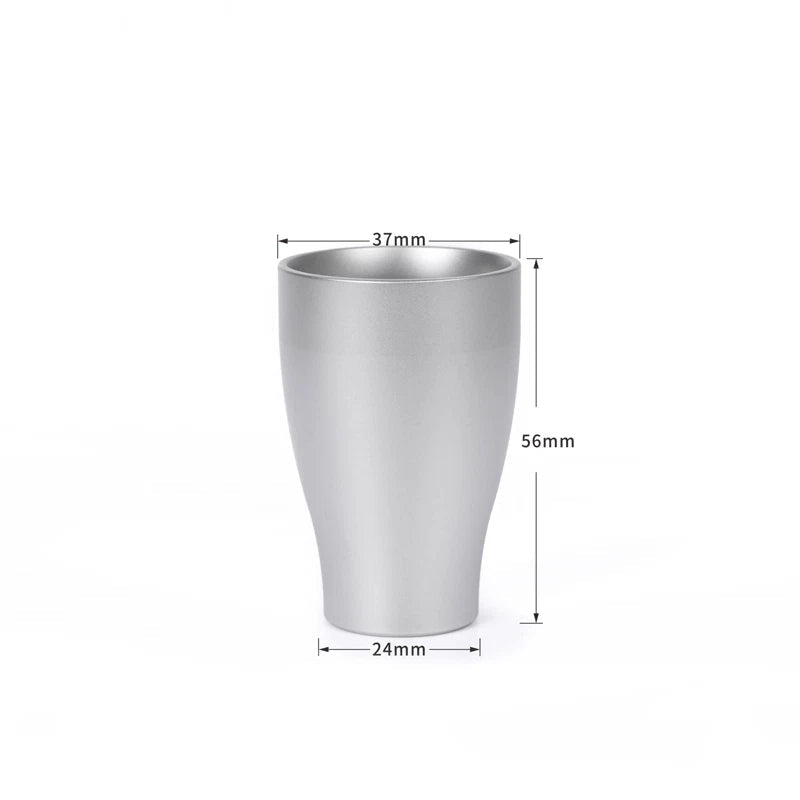 Pure Titanium Water Liquor Glass Drinking Tumbler Cup Mug Good Health Benefits 07FC0E-D4 - KOEEK
