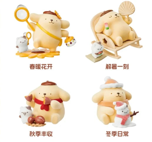 MINISO Sanrio Pompompurin Childhood Seasons Series Confirmed Blind Box Toy Gift MINISO - KOEEK