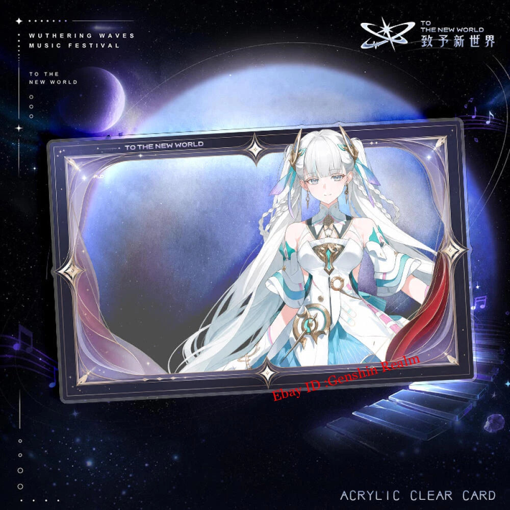 8Pcs/Set Anime Wuthering Waves Photo Prop Transparent Card Decor Collection Gift 07FC0E-D4 - KOEEK