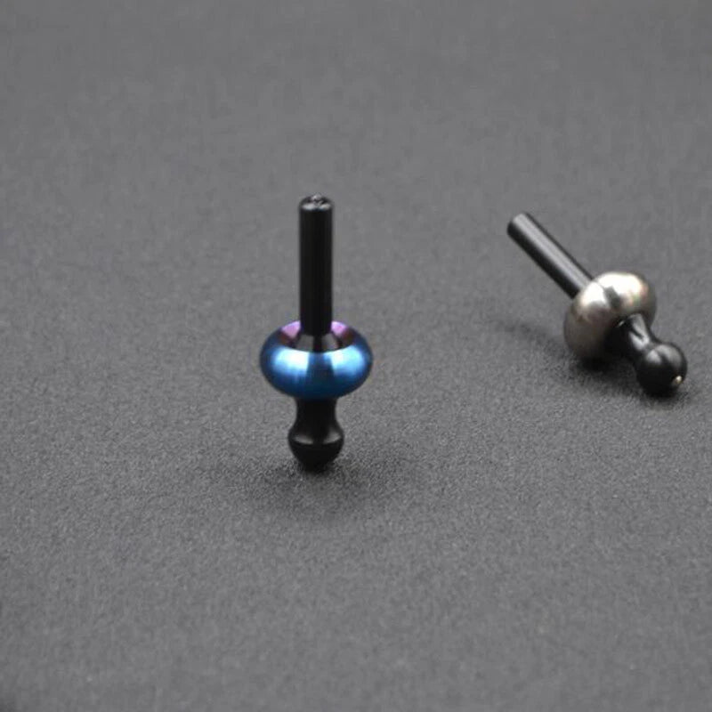 Titanium Alloy Steel Enoki Mushroom Shape Spinner Top Hand Twisting Gyro EDC Toy 07FC0E-D4 - KOEEK