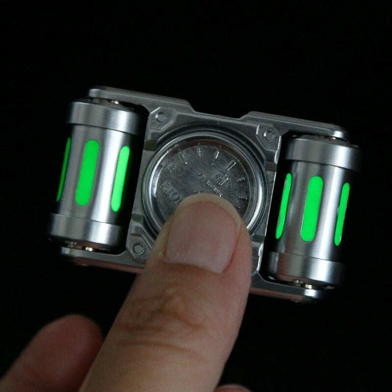 Luminous Punk Fidget Toy EDC Metal Fidget Spinner Stress Relief Toy Cool Gadget 07FC0E-D4 - KOEEK