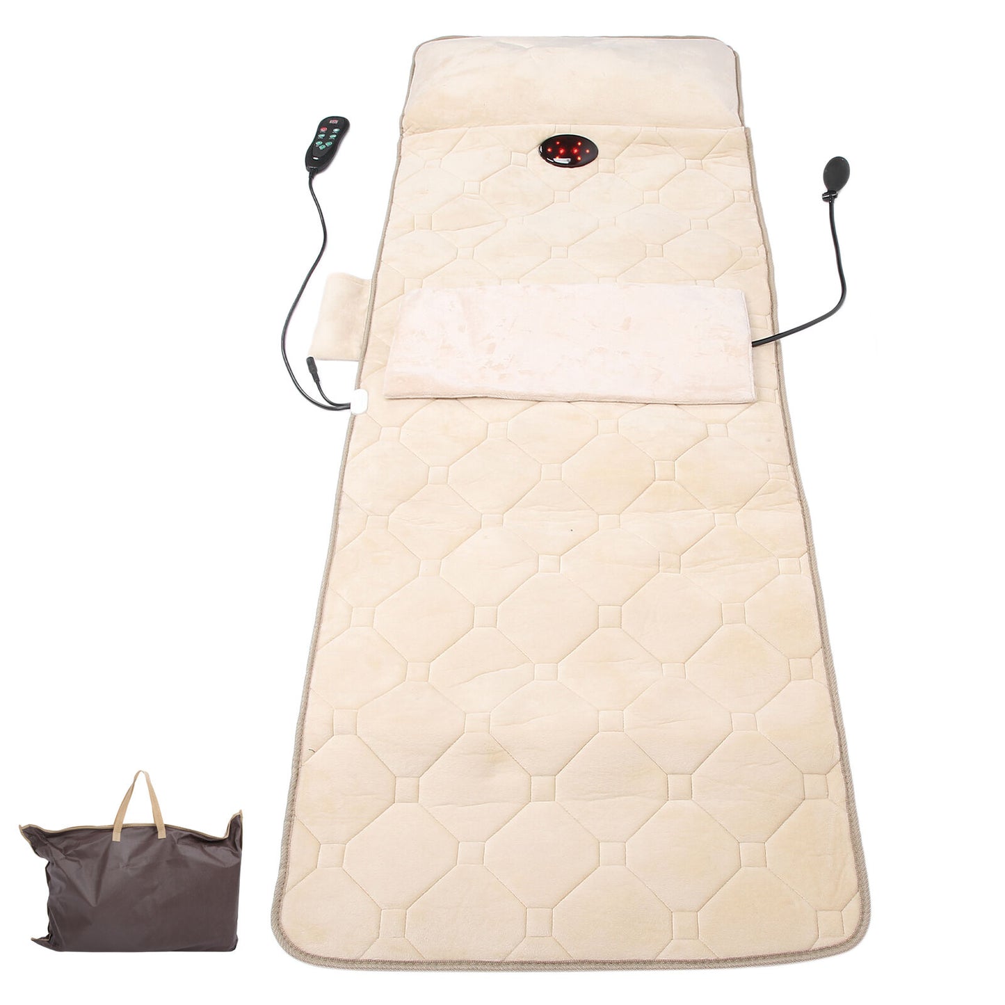 new Neck Shoulder Massage Mat Home Massage Mattress Beige (UK Plug )(UK Plug ) HGF koeek - KOEEK