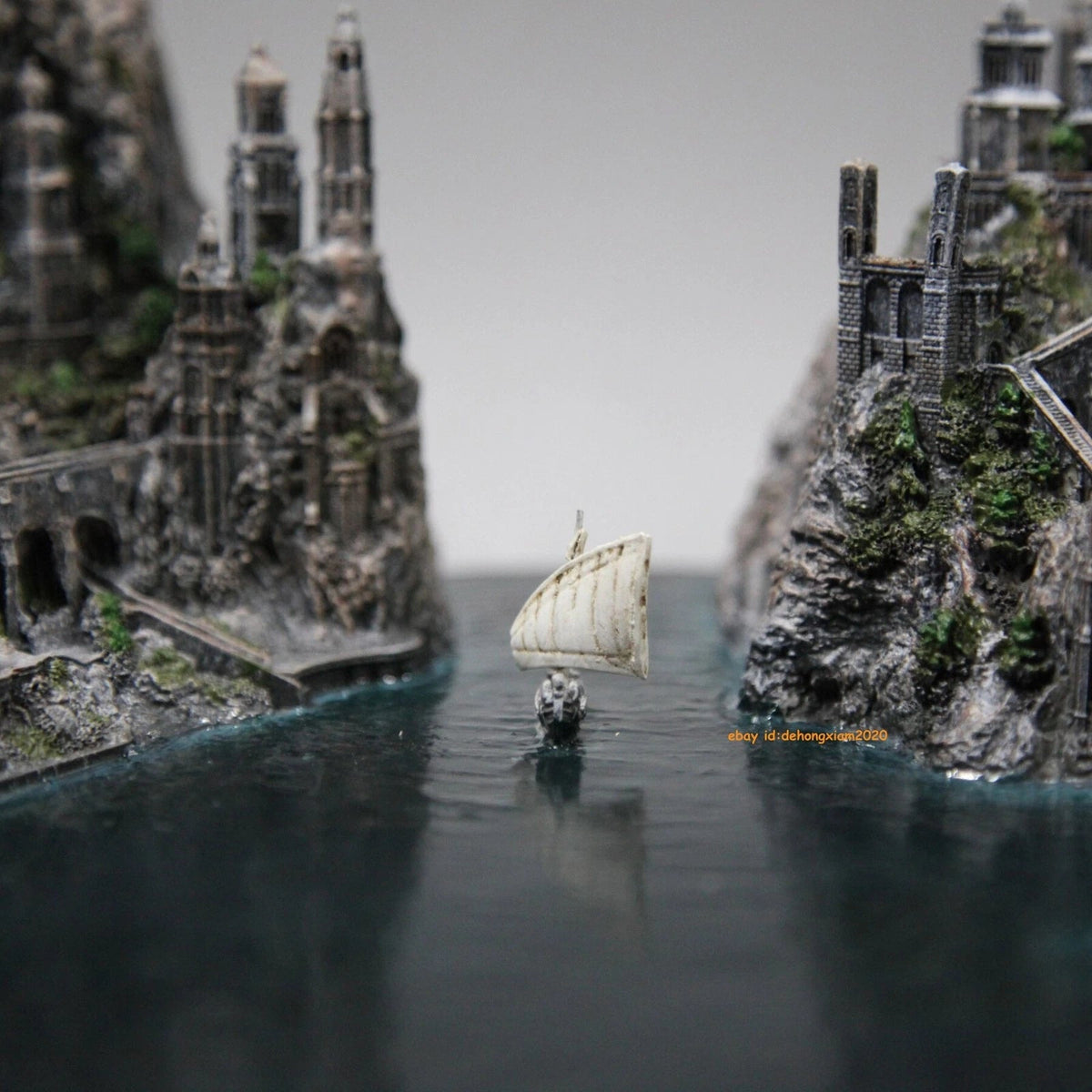 The Lord of the Rings The Hobbit Grey Havens Scene Display Resin Statue Model 07FC0E-D4 - KOEEK