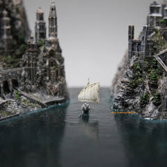 The Lord of the Rings The Hobbit Grey Havens Scene Display Resin Statue Model 07FC0E-D4 - KOEEK