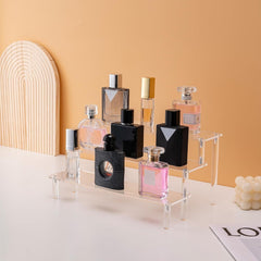 new Acrylic Risers Display Stands, 3 Tier Perfume 1PACK Large 11.8IN, Clear 07FC0E-D4 - KOEEK