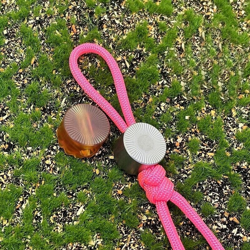 Titanium Ultem PEI Knife Lanyard Bead Keychain Paracord Pendant Bracelet EDC 07FC0E-D4 - KOEEK