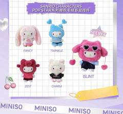 Miniso Hello Kitty Pop Star Series Plush Confirmed  Blind Box Figure Gift Toy 07FC0E-D4 - KOEEK