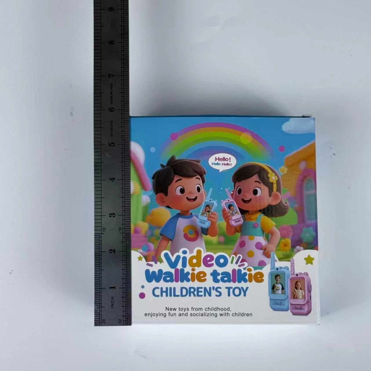 2-Pack Rechargeable Video Walkie Talkies Perfect Gift for Kids Ages 3-12 07FC0E-D4 - KOEEK