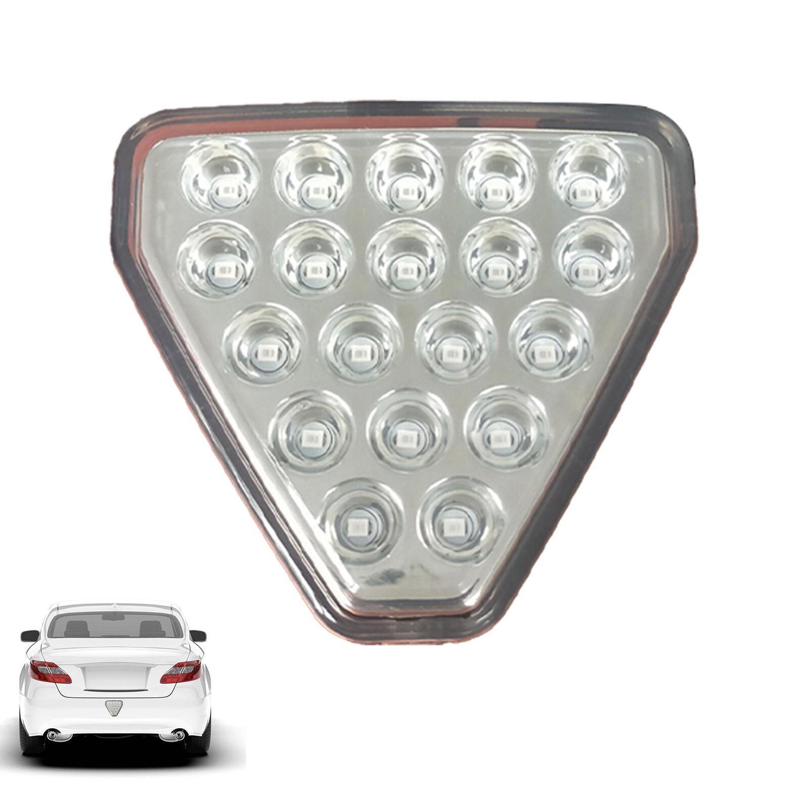 new 12V Flashing Blink Brake Tail Light LED Safety Warning Triangle 3rd Strobe Red koeek - KOEEK