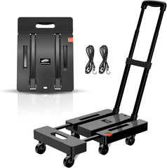 Folding Trolley, 500 lb. Heavy Duty Luggage Cart, Multi-Purpose Platform Cart 07FC0E-D4 - KOEEK