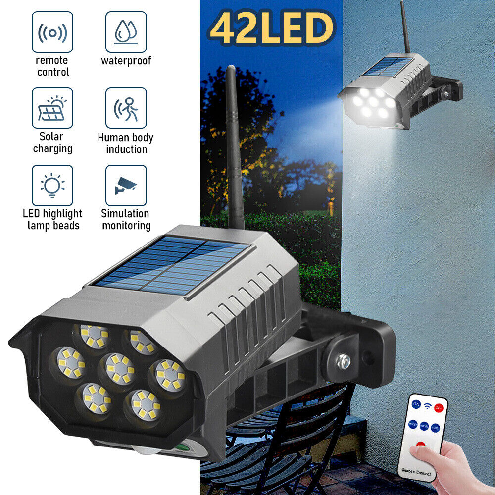 nye Solar Security Lights 4 Head 90000LM Motion Sensor Lights Justerbar Flood Light