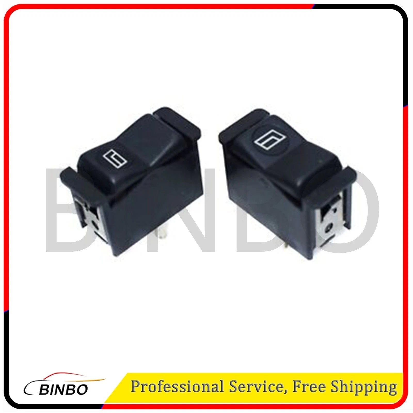 Set of 2PCS Front L+R Window Switch For Mercedes Benz R107 380SL 560SL 07FC0E-D4 - KOEEK