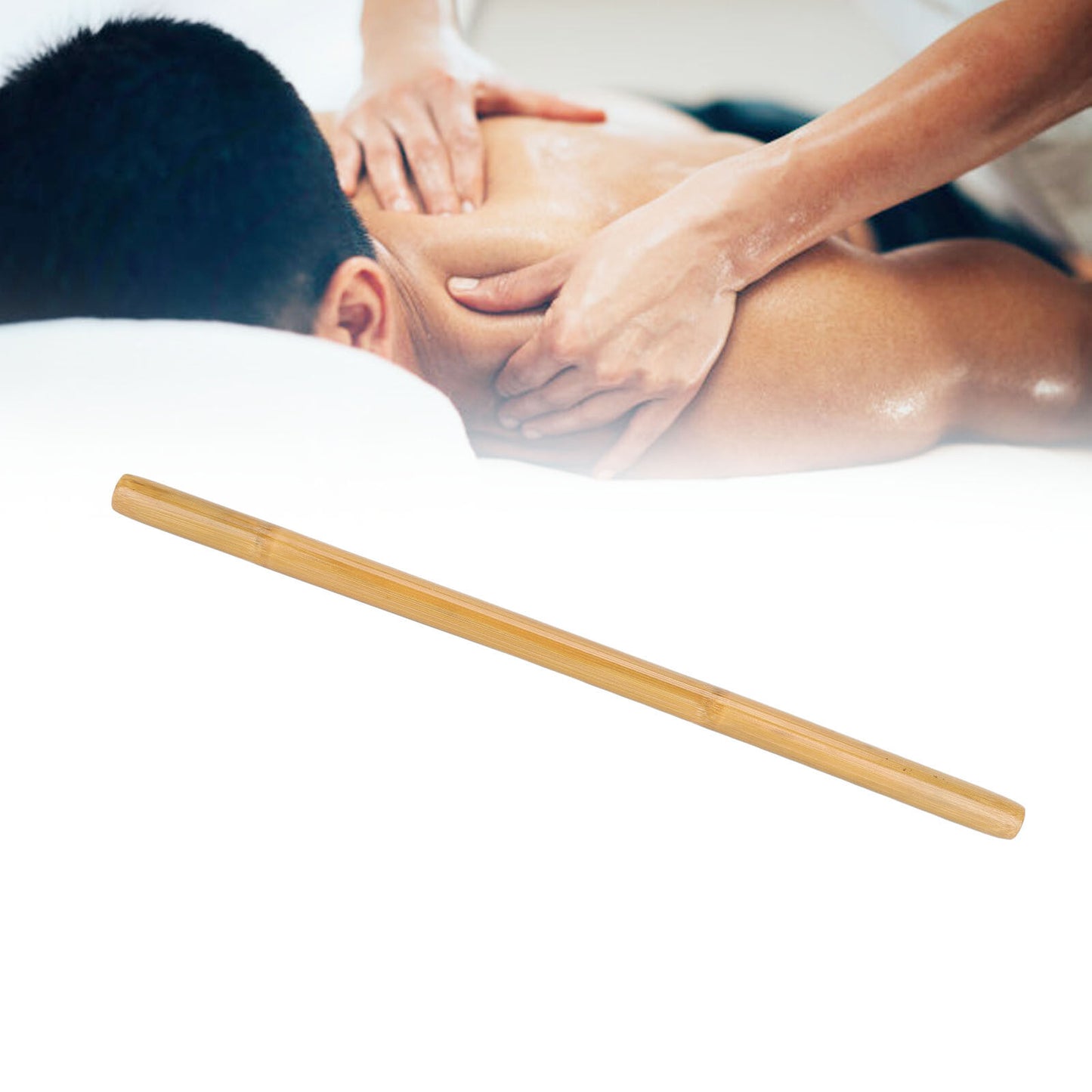 new (42cm Length)Bamboo Massage Stick For Muscle Massage Excess Fat Removal Fine koeek - KOEEK