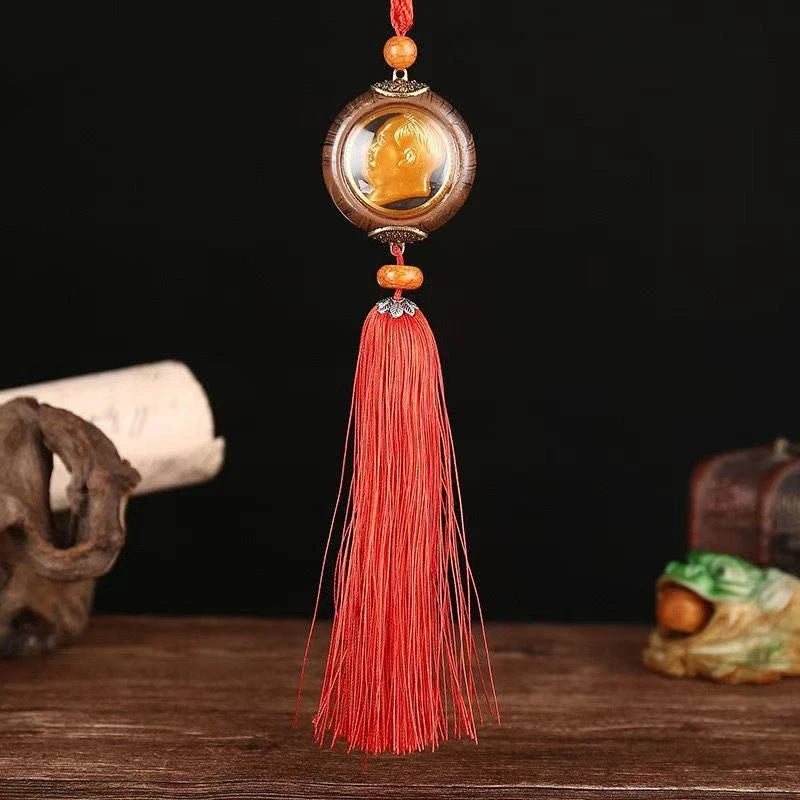 Mao Zedong Portrait High-End Car Hanging Pendant Rearview Mirror Decoration 07FC0E-D4 - KOEEK
