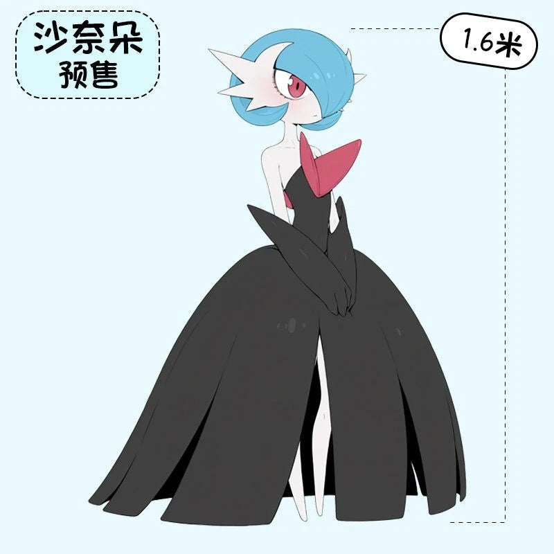 160cm Gardevoir Huge Plush Doll Cartoon Long Body Pillow Cushion Stuffed Toy 07FC0E-D4 - KOEEK