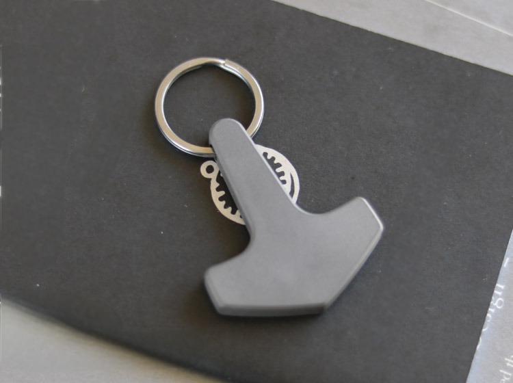 Titanium Keychain Necklace Pendant Knife Lanyard Bead EDC Charm Zipper Pull 07FC0E-D4 - KOEEK