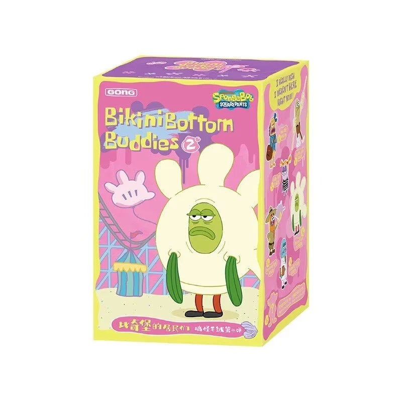 Authentic GONG Bikini Bottom Buddies Series 2 Blind Box Plush Keychain Figures 07FC0E-D4 - KOEEK