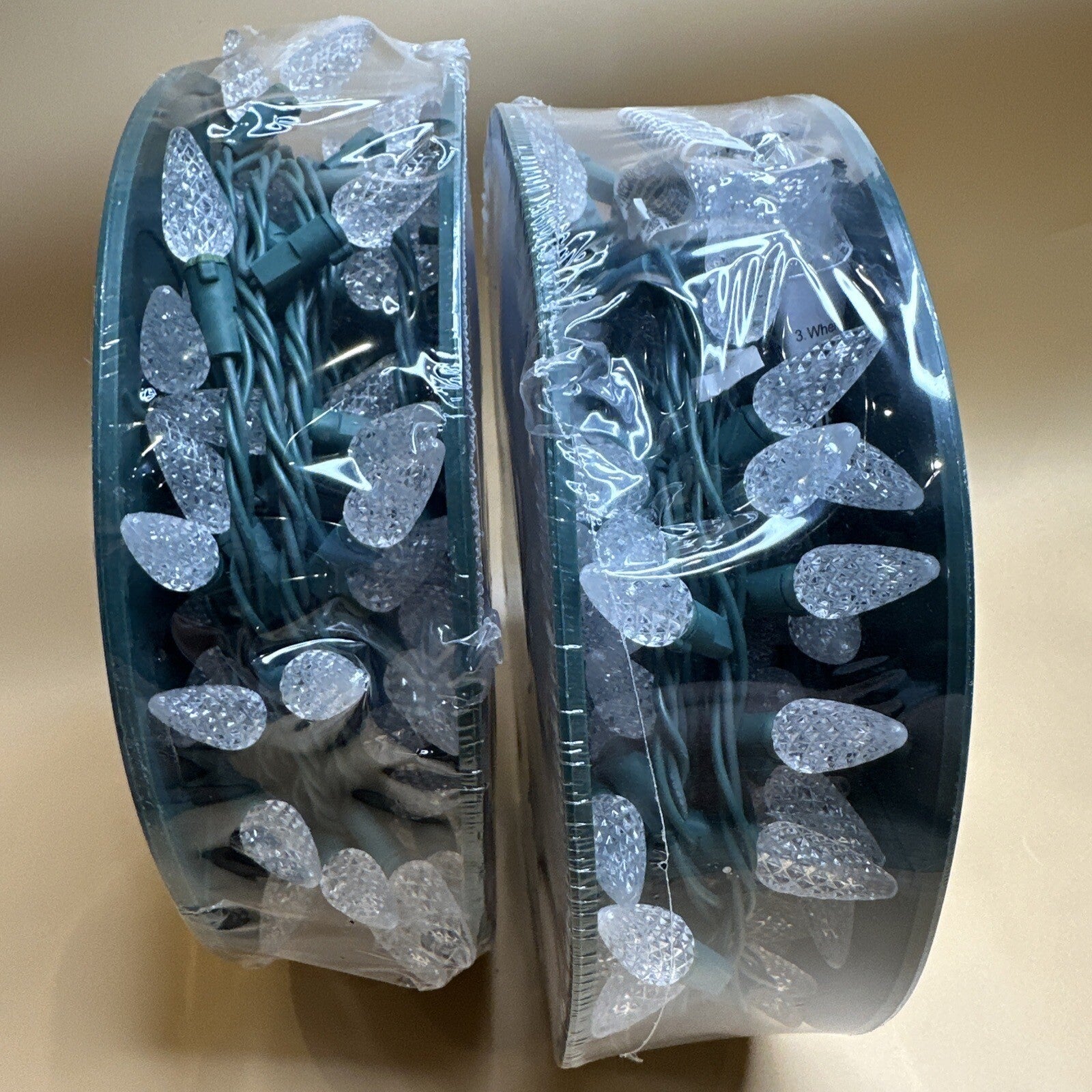 (2)  GE StayBright 150-Count 37.2ft White C5 LED Christmas String Lights GE - KOEEK