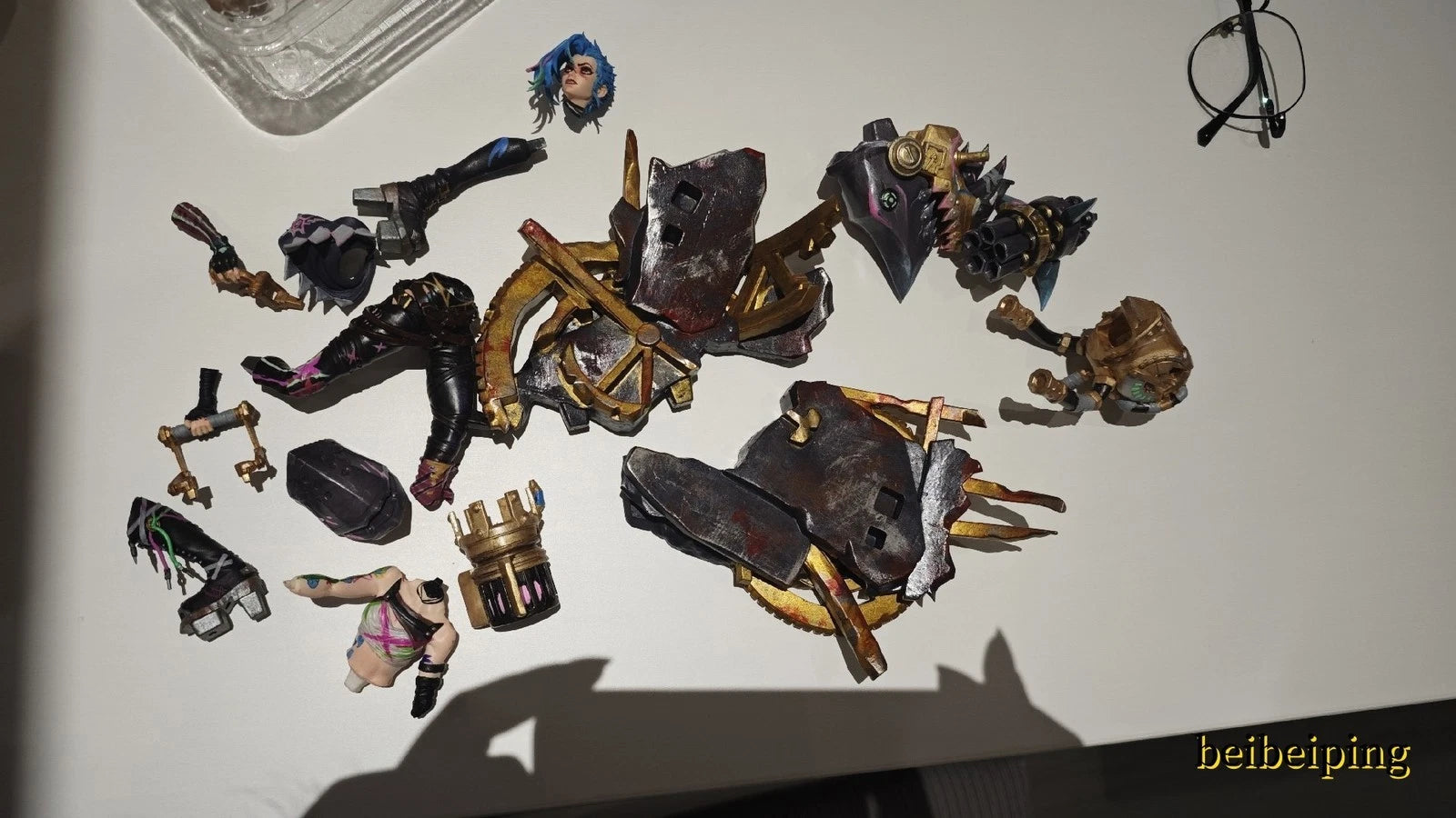 18CM League of Legends LOL Jinx PVC Statue Handmade Figure Model Collectibles 07FC0E-D4 - KOEEK